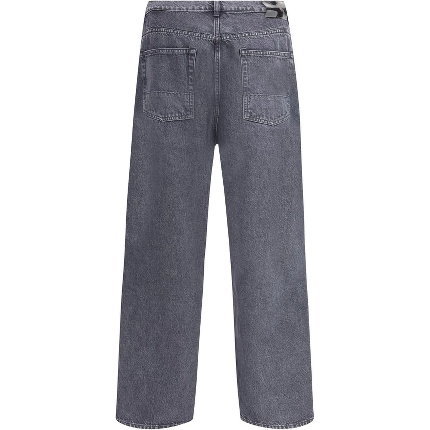 Black Cotton Relaxed Fit Jeans