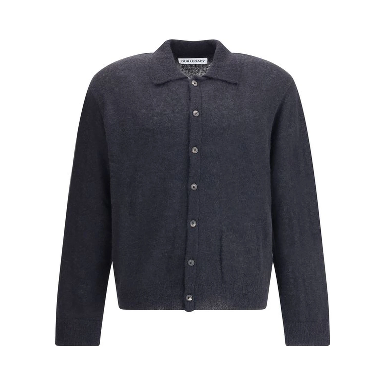Black Alpaca Vicugna Pacos Cardigan