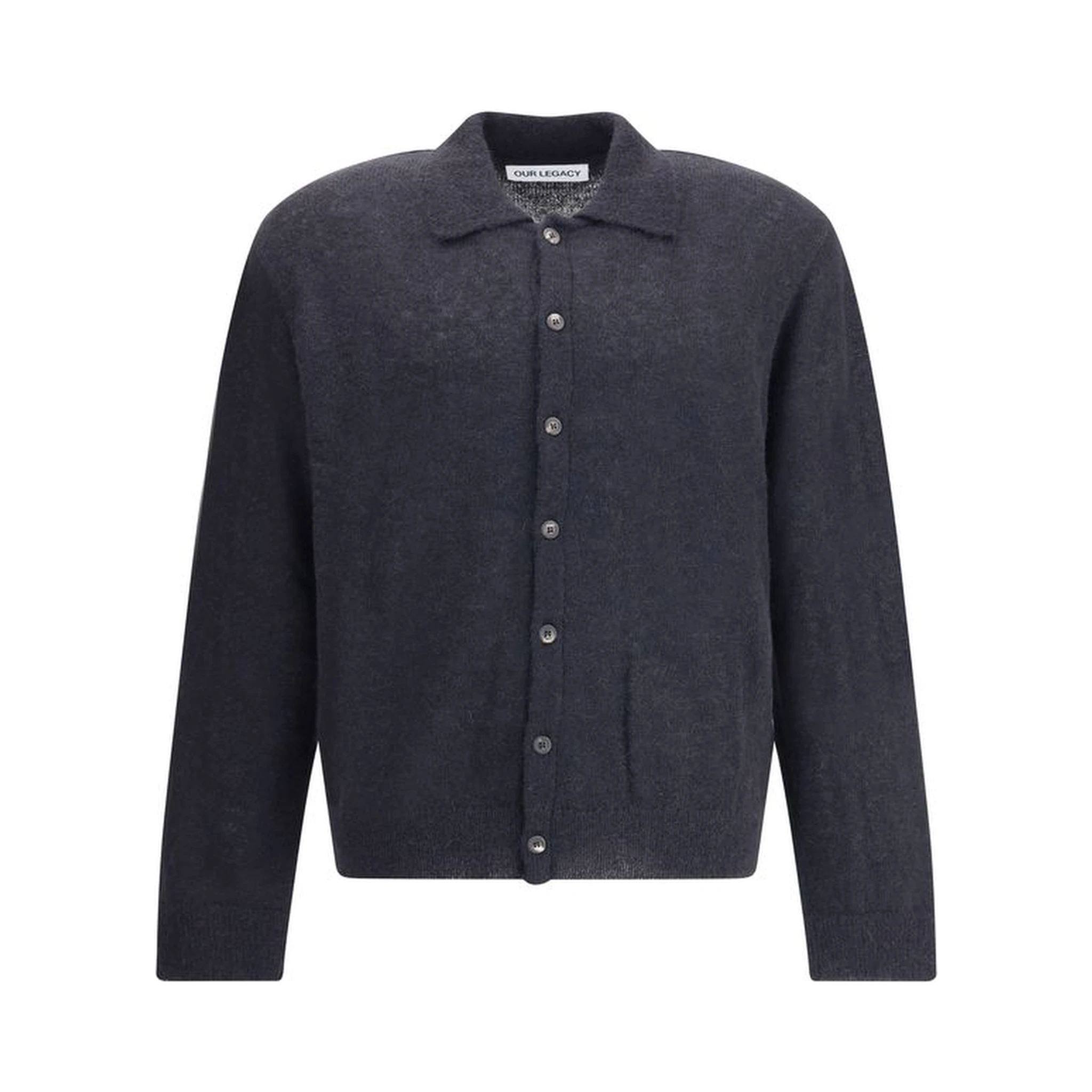 Black Alpaca Vicugna Pacos Cardigan