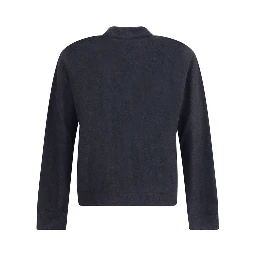 Black Alpaca Vicugna Pacos Cardigan