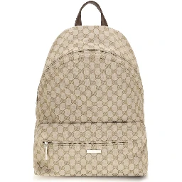 Beige Polyester Backpack