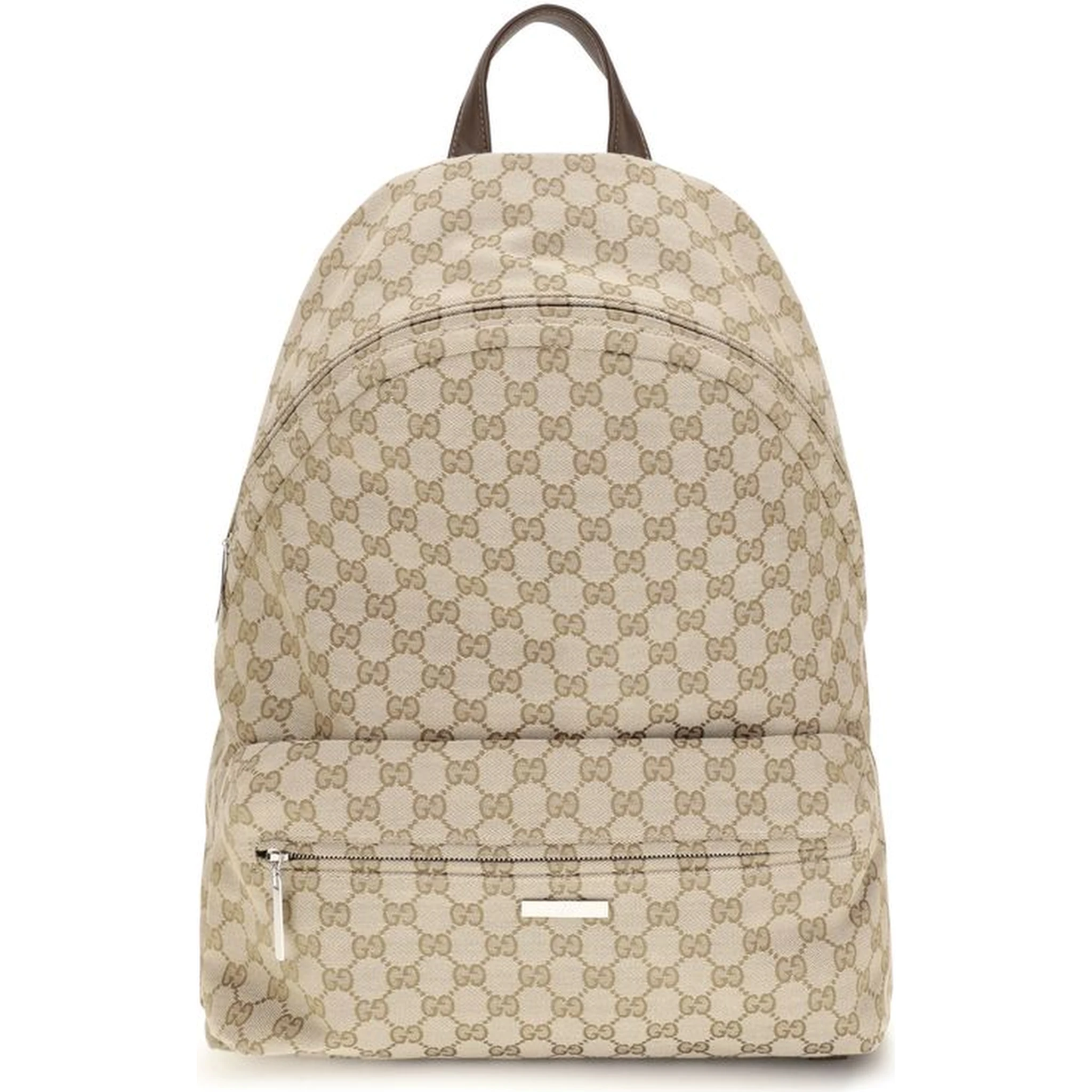 Beige Polyester Backpack