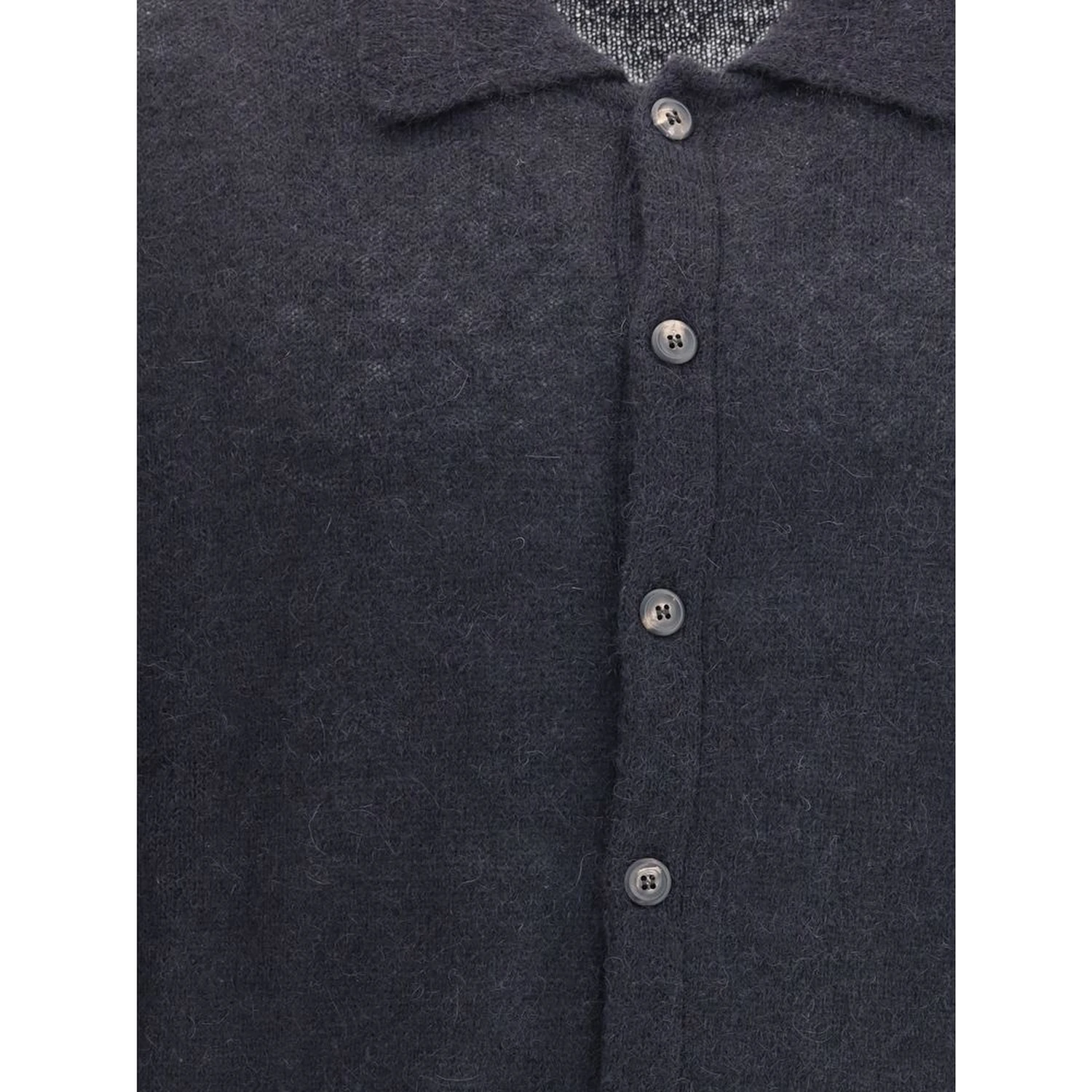 Black Alpaca Vicugna Pacos Cardigan