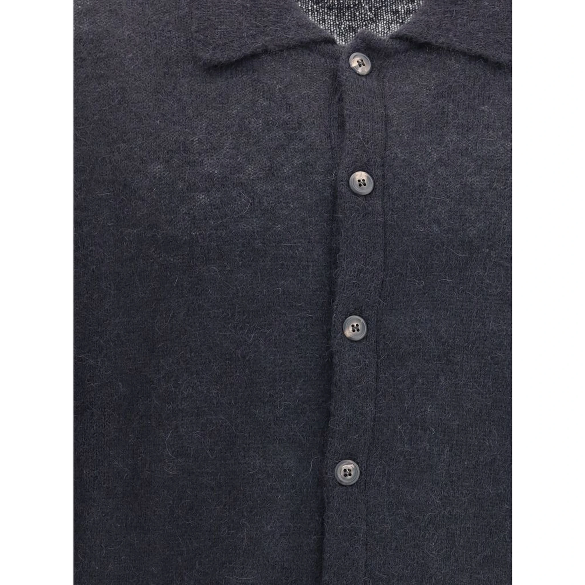 Black Alpaca Vicugna Pacos Cardigan