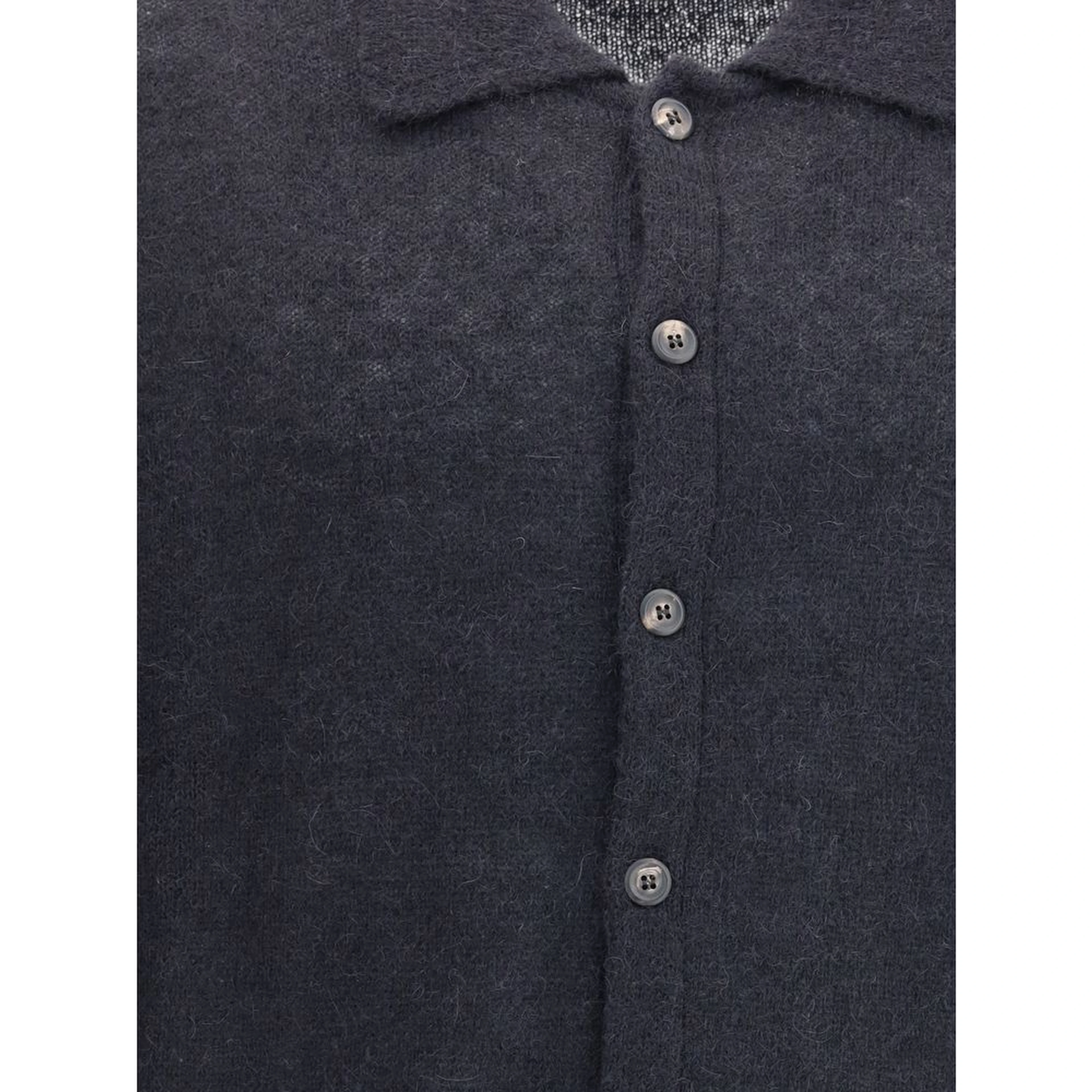 Black Alpaca Vicugna Pacos Cardigan
