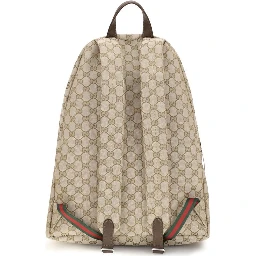 Beige Polyester Backpack