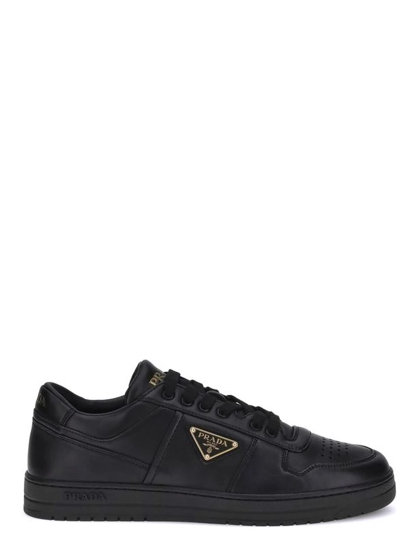 Black Calf Leather Bos Taurus Low Top Sneakers