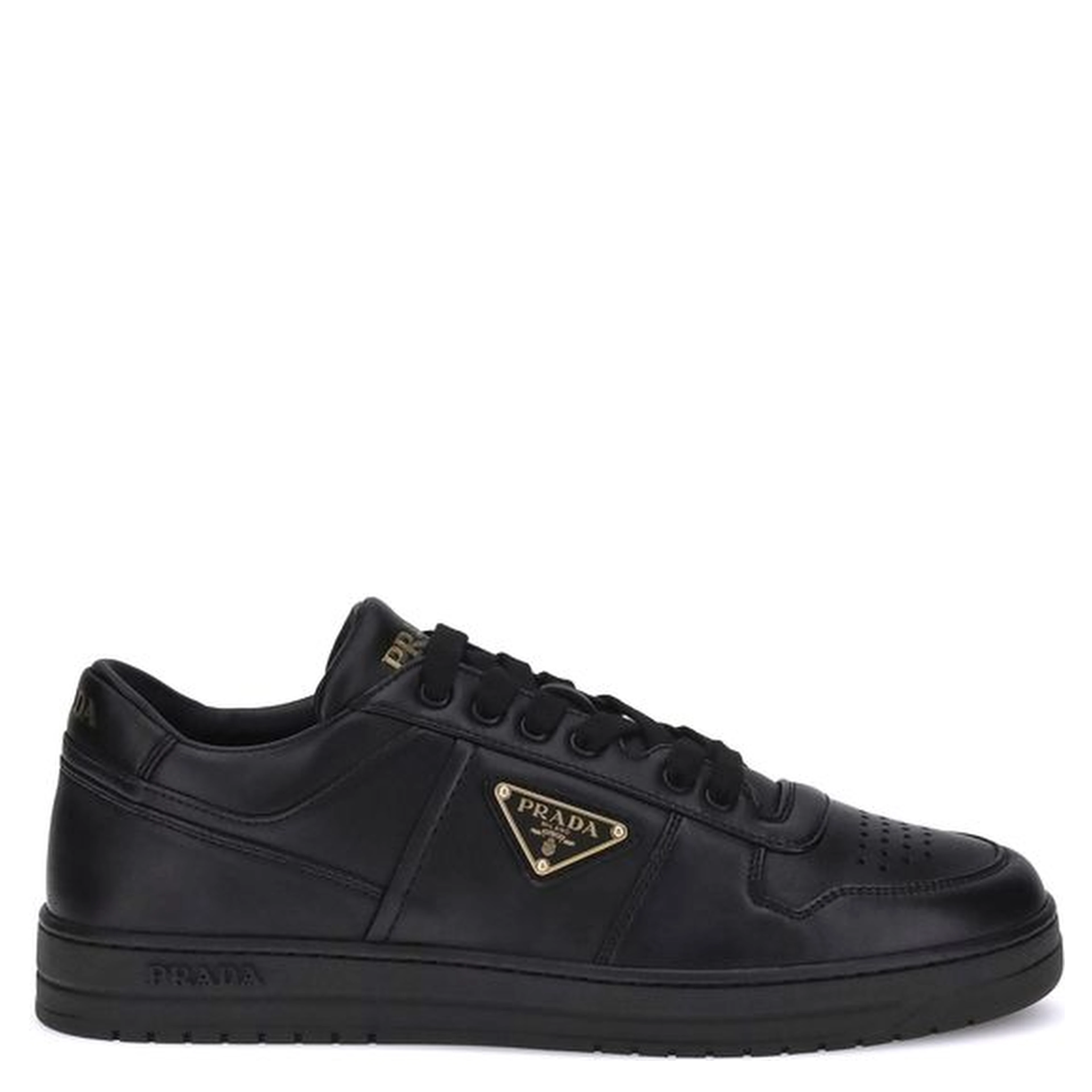 Black Calf Leather Bos Taurus Low Top Sneakers