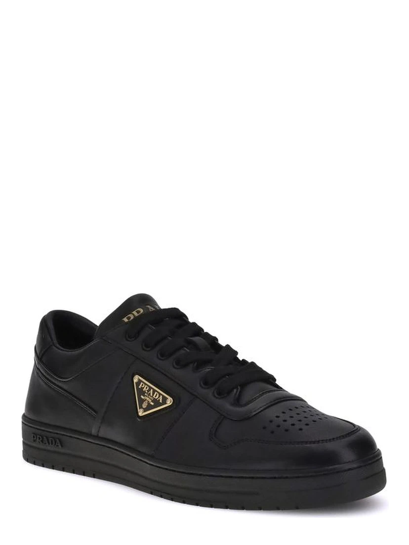 Black Calf Leather Bos Taurus Low Top Sneakers