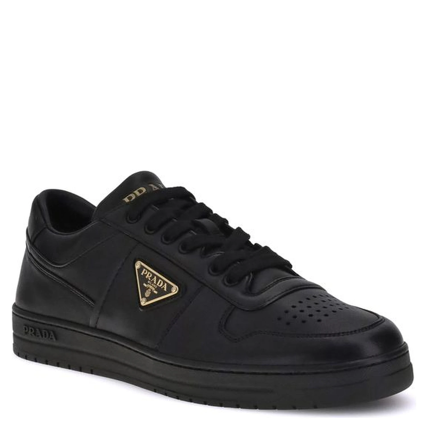Black Calf Leather Bos Taurus Low Top Sneakers