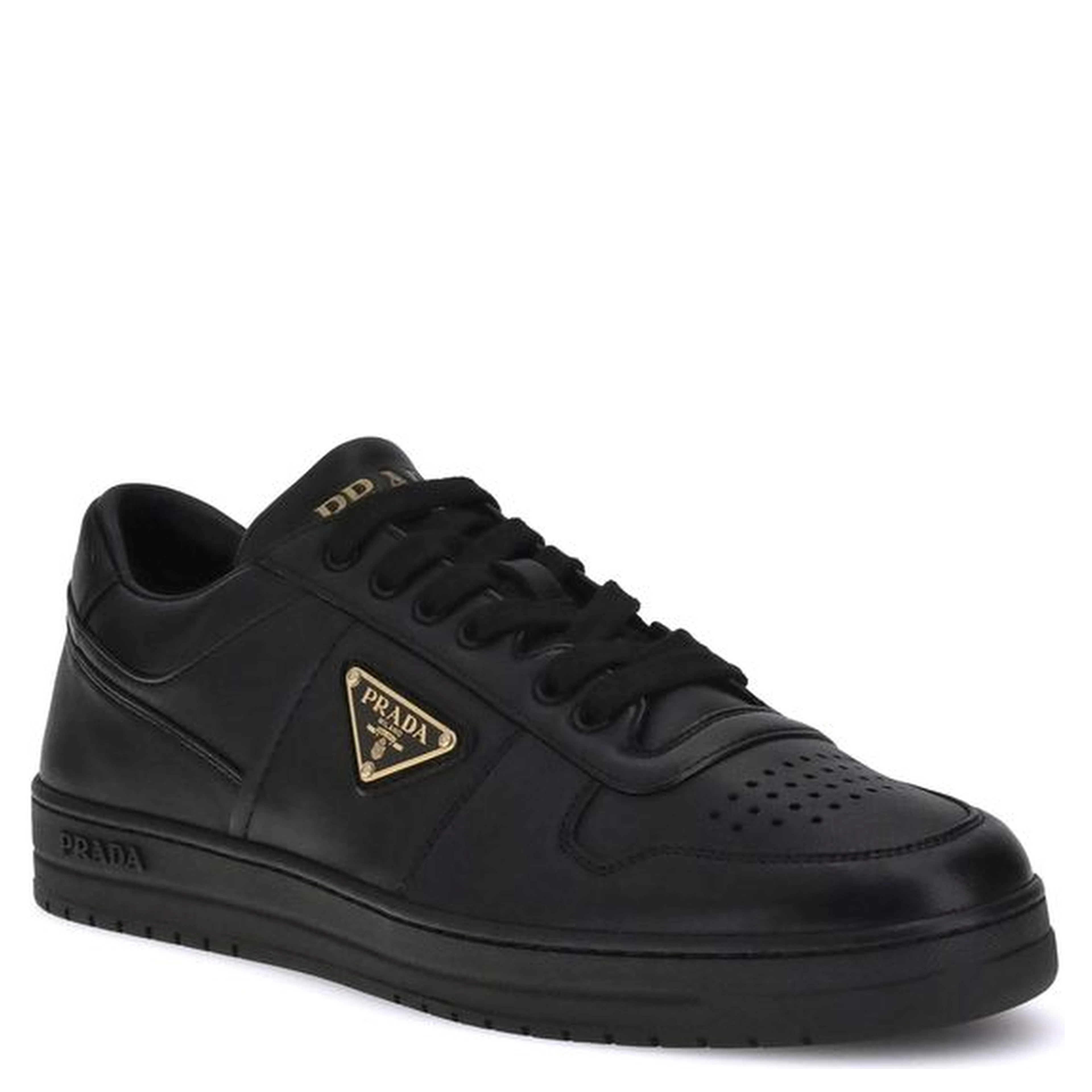 Black Calf Leather Bos Taurus Low Top Sneakers