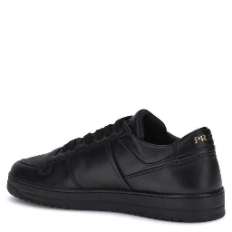 Black Calf Leather Bos Taurus Low Top Sneakers