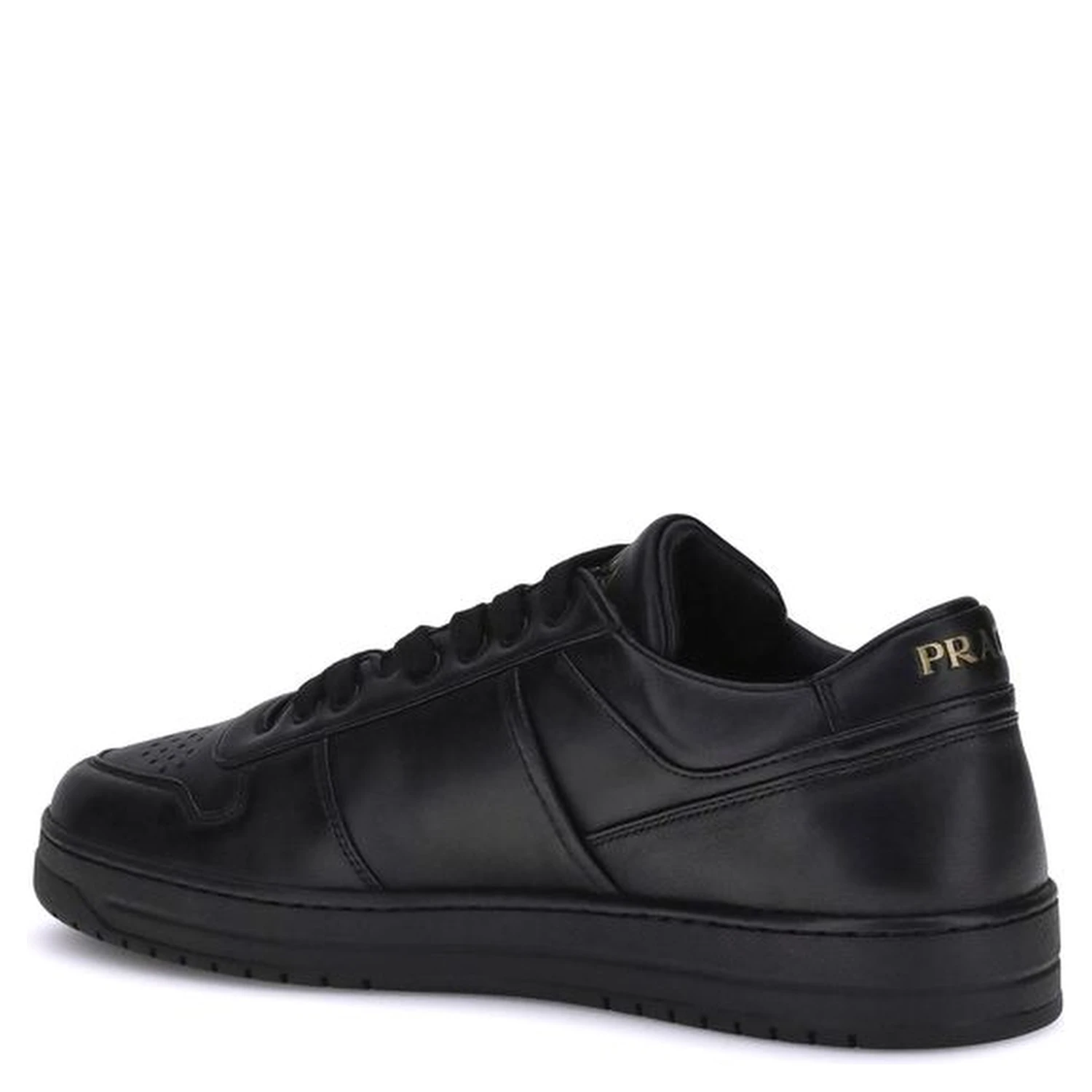 Black Calf Leather Bos Taurus Low Top Sneakers