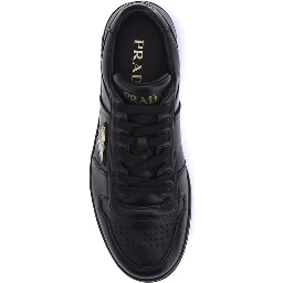 Black Calf Leather Bos Taurus Low Top Sneakers