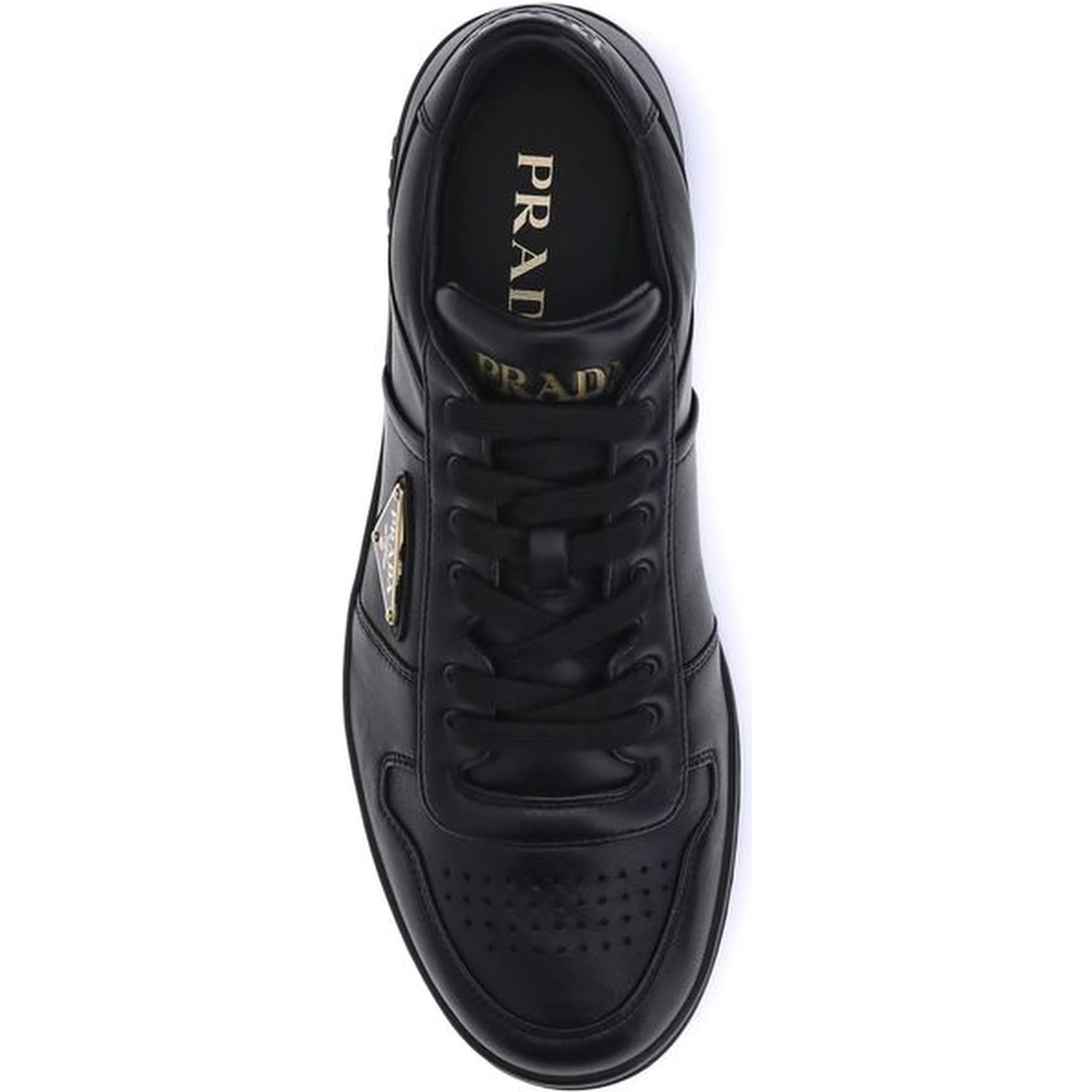 Black Calf Leather Bos Taurus Low Top Sneakers
