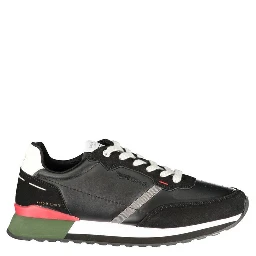 Blue Polyurethane Men Sneaker