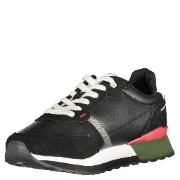 Blue Polyurethane Men Sneaker