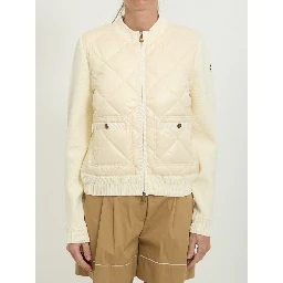 Tricot zip cardigan