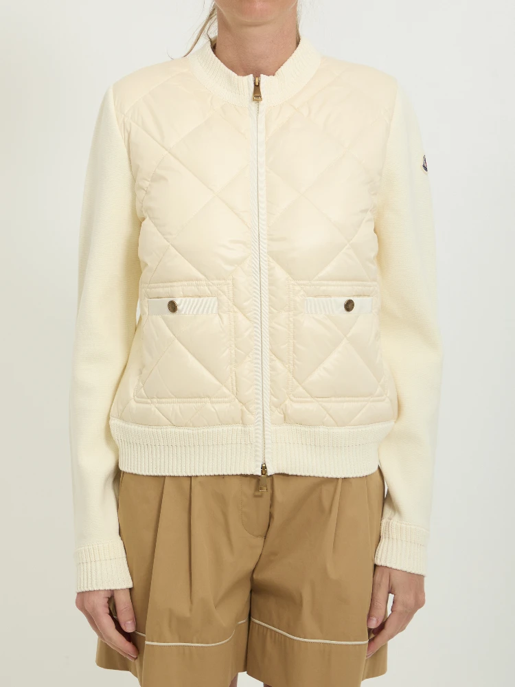 Tricot zip cardigan