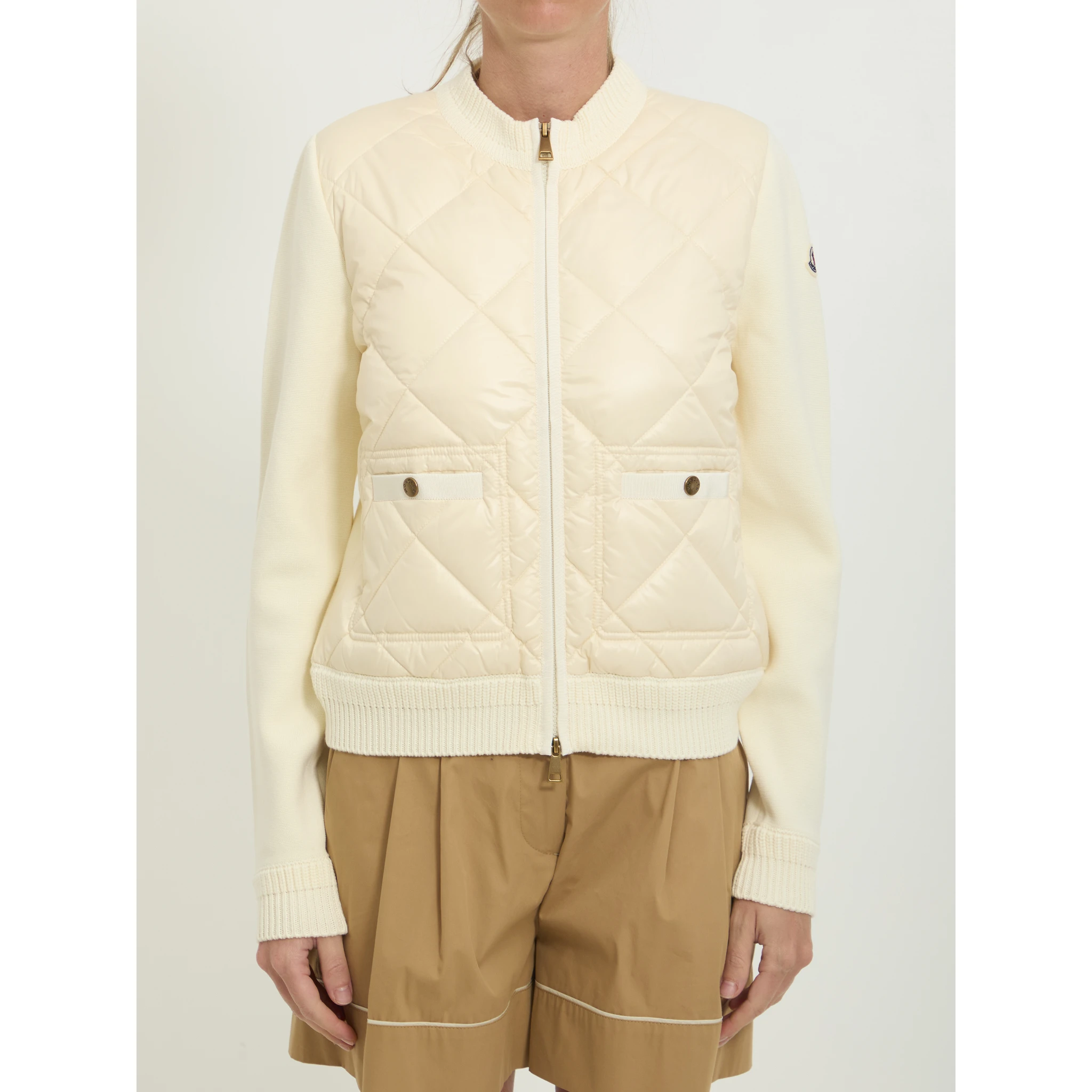 Tricot zip cardigan