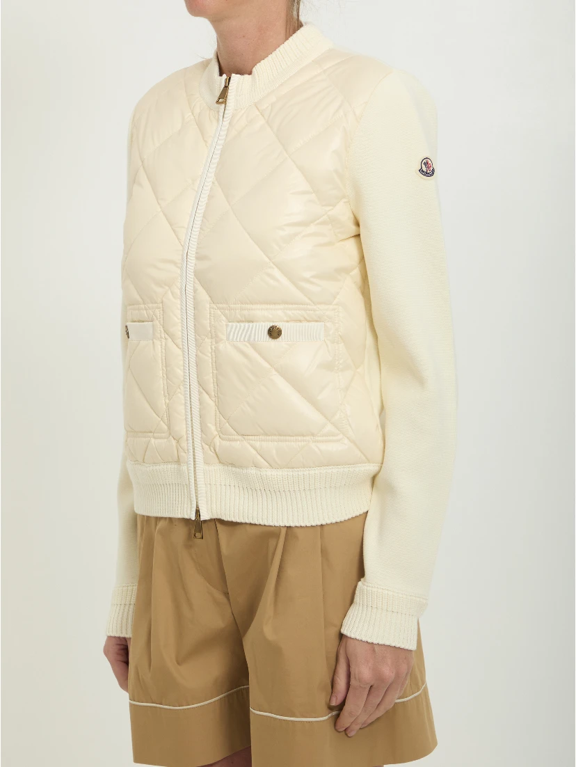 Tricot zip cardigan