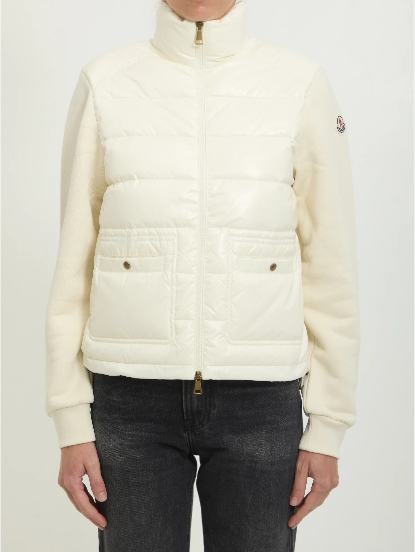 Cotton zip-up sweatshirt