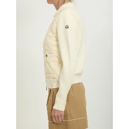 Tricot zip cardigan