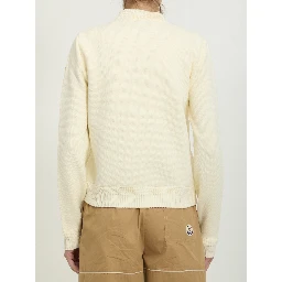 Tricot zip cardigan