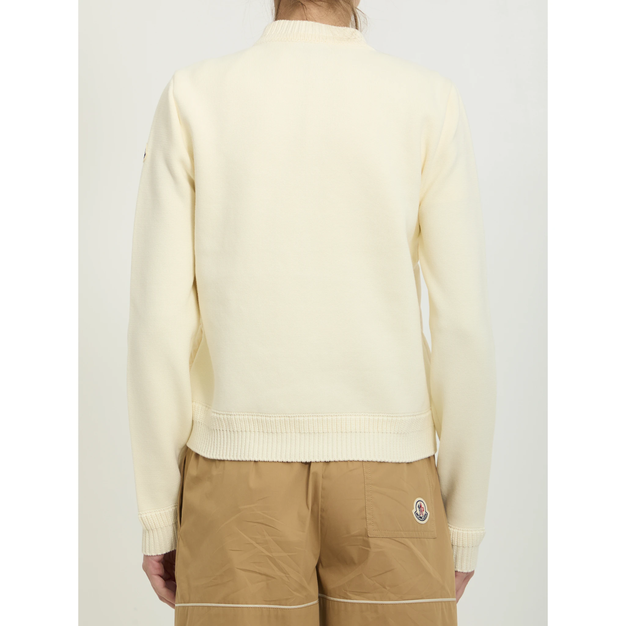 Tricot zip cardigan