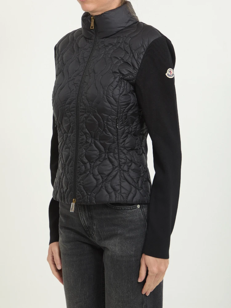 Padded zip cardigan alternative