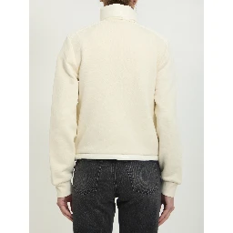 Cotton zip-up sweatshirt