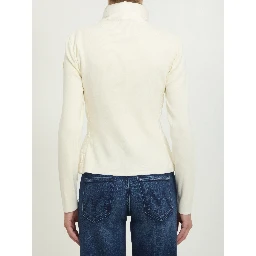 Padded zip cardigan