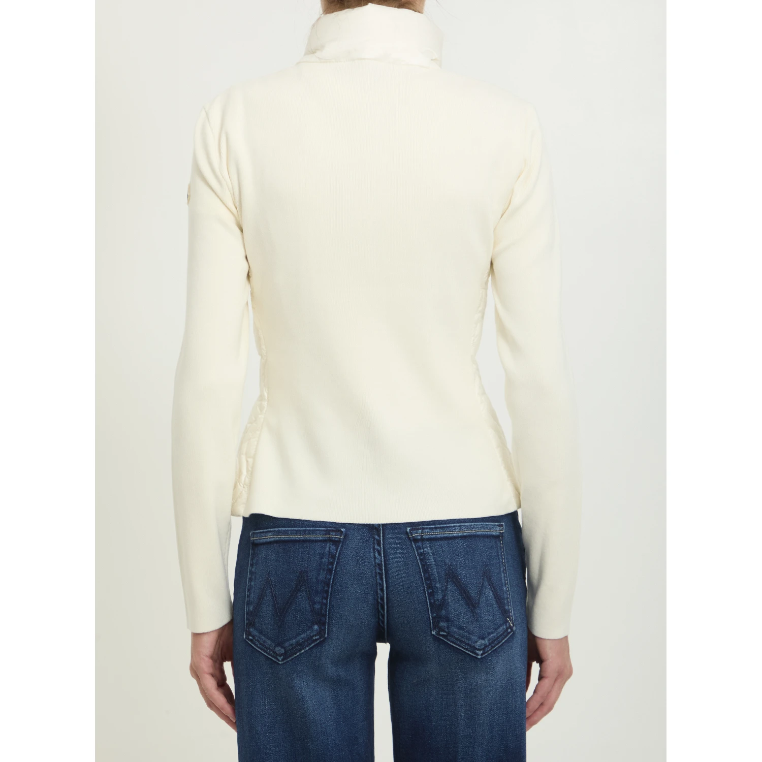 Padded zip cardigan
