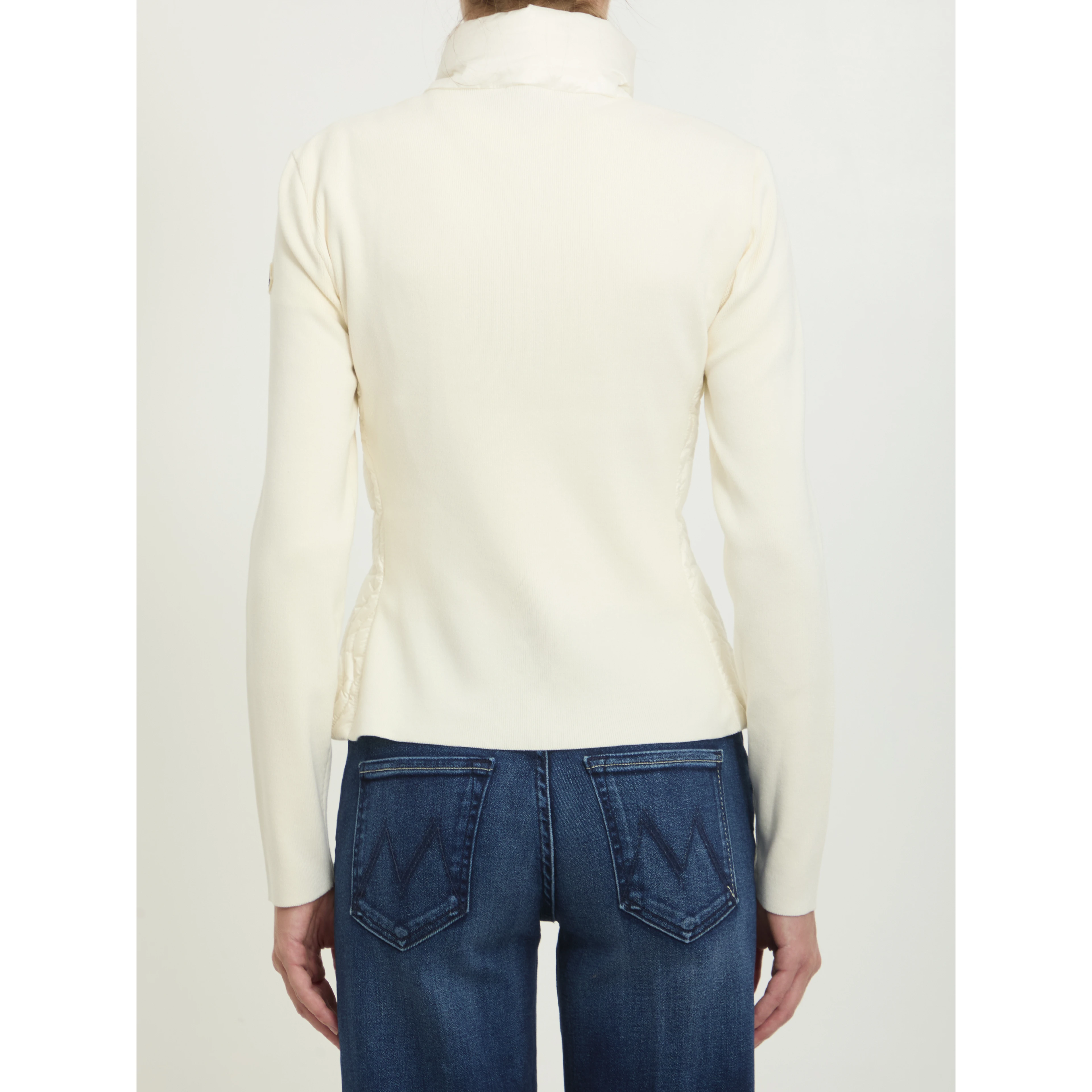 Padded zip cardigan