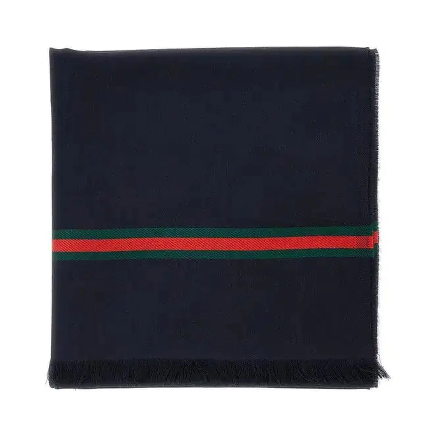Wool and silk scarf with Web details
