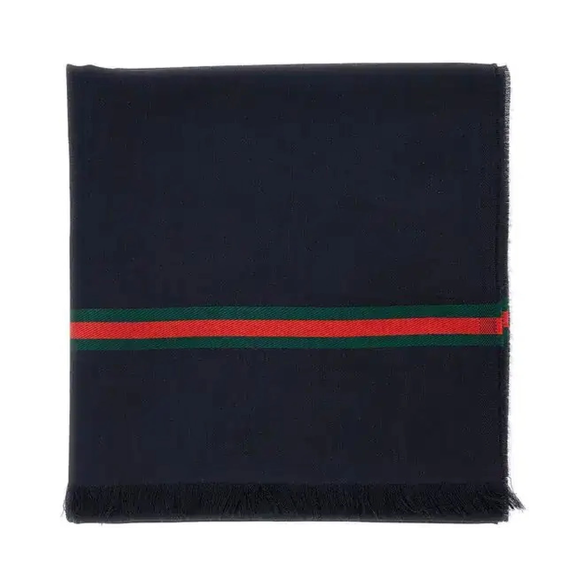 Wool and silk scarf with Web details