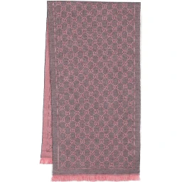 GG jaquard scarf in wool