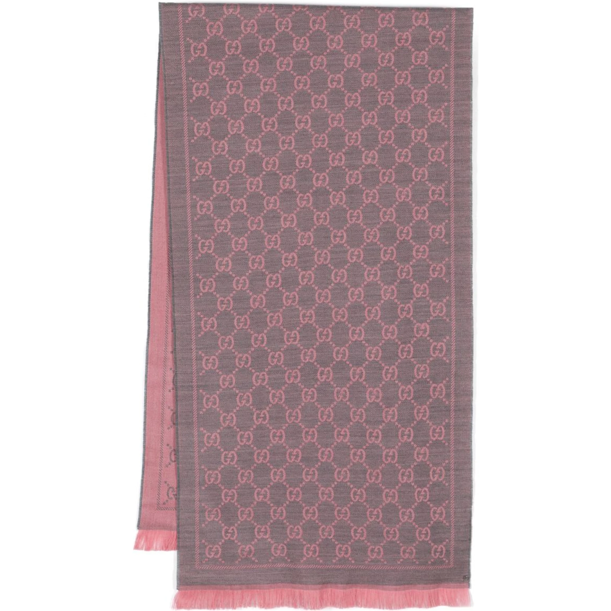 GG jaquard scarf in wool