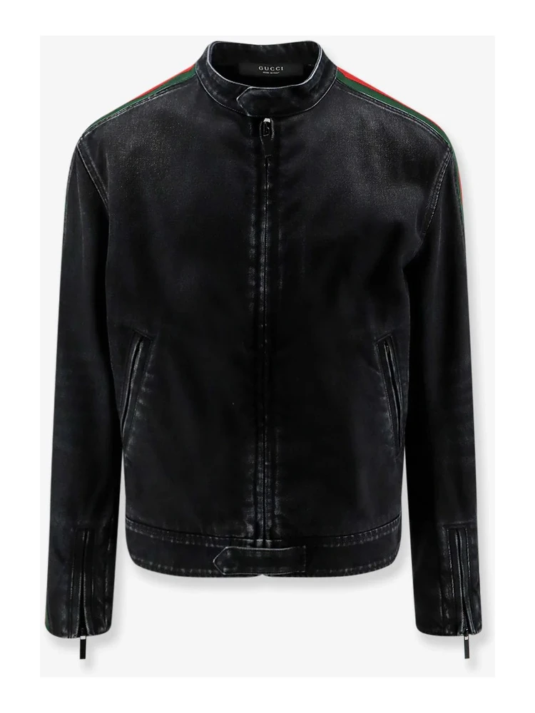 Denim jacket with Web detail