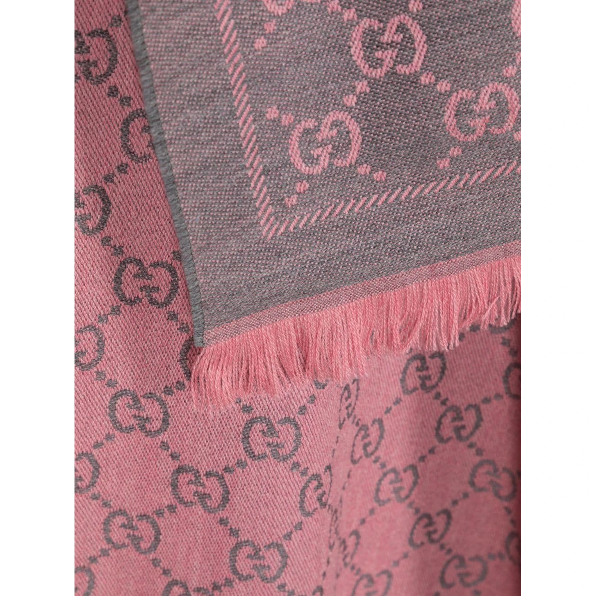 GG jaquard scarf in wool