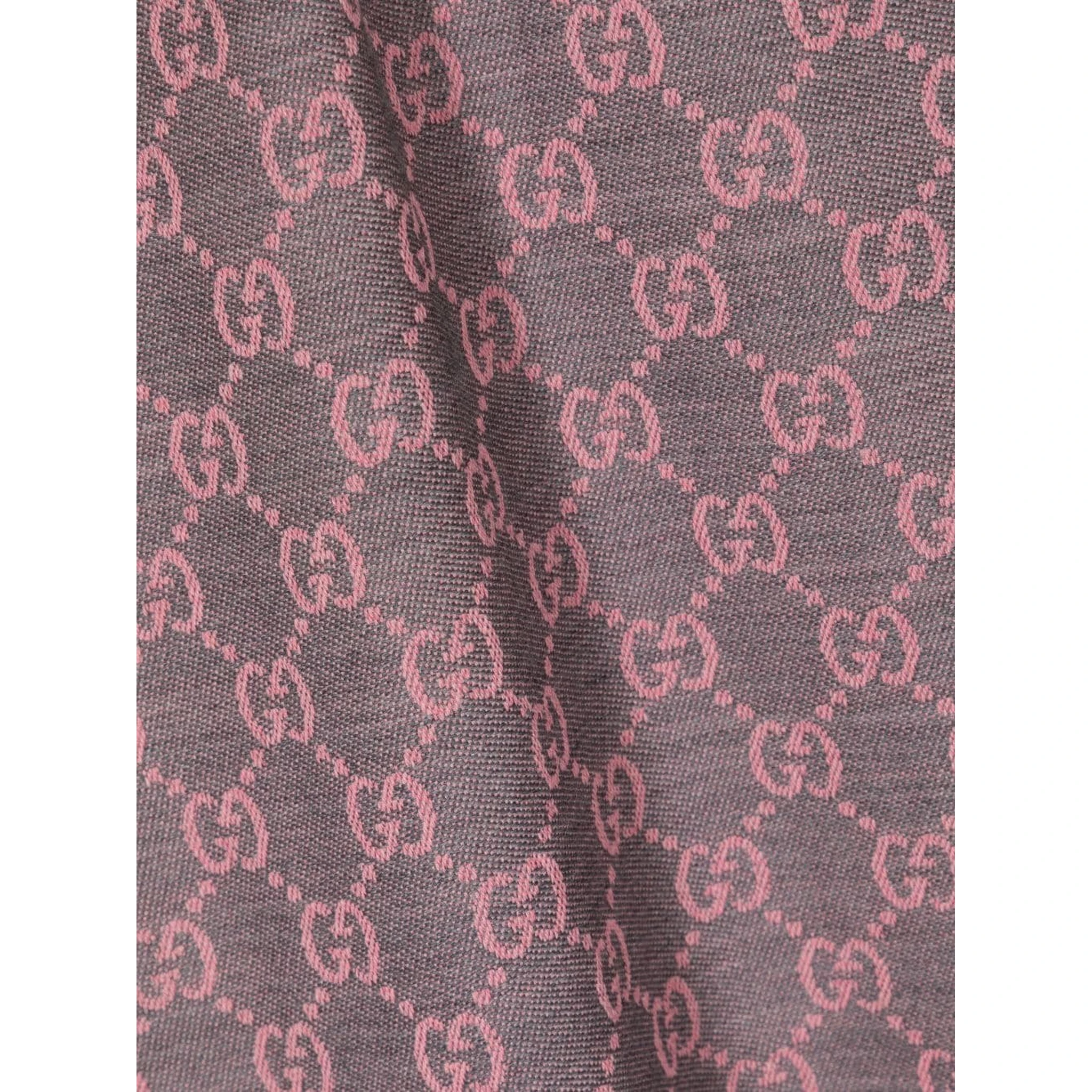 GG jaquard scarf in wool