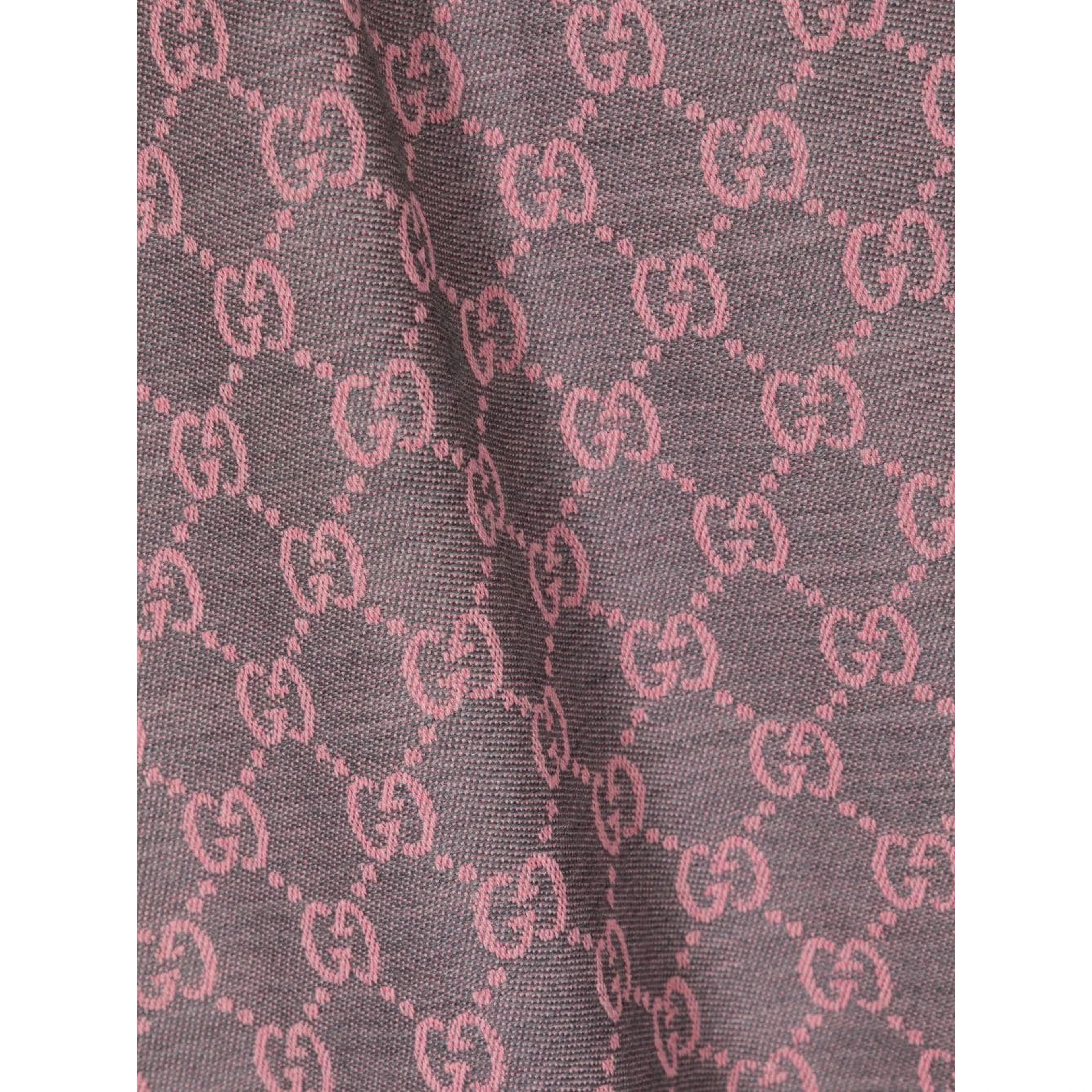 GG jaquard scarf in wool