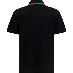 Cotton polo shirt with Web detail
