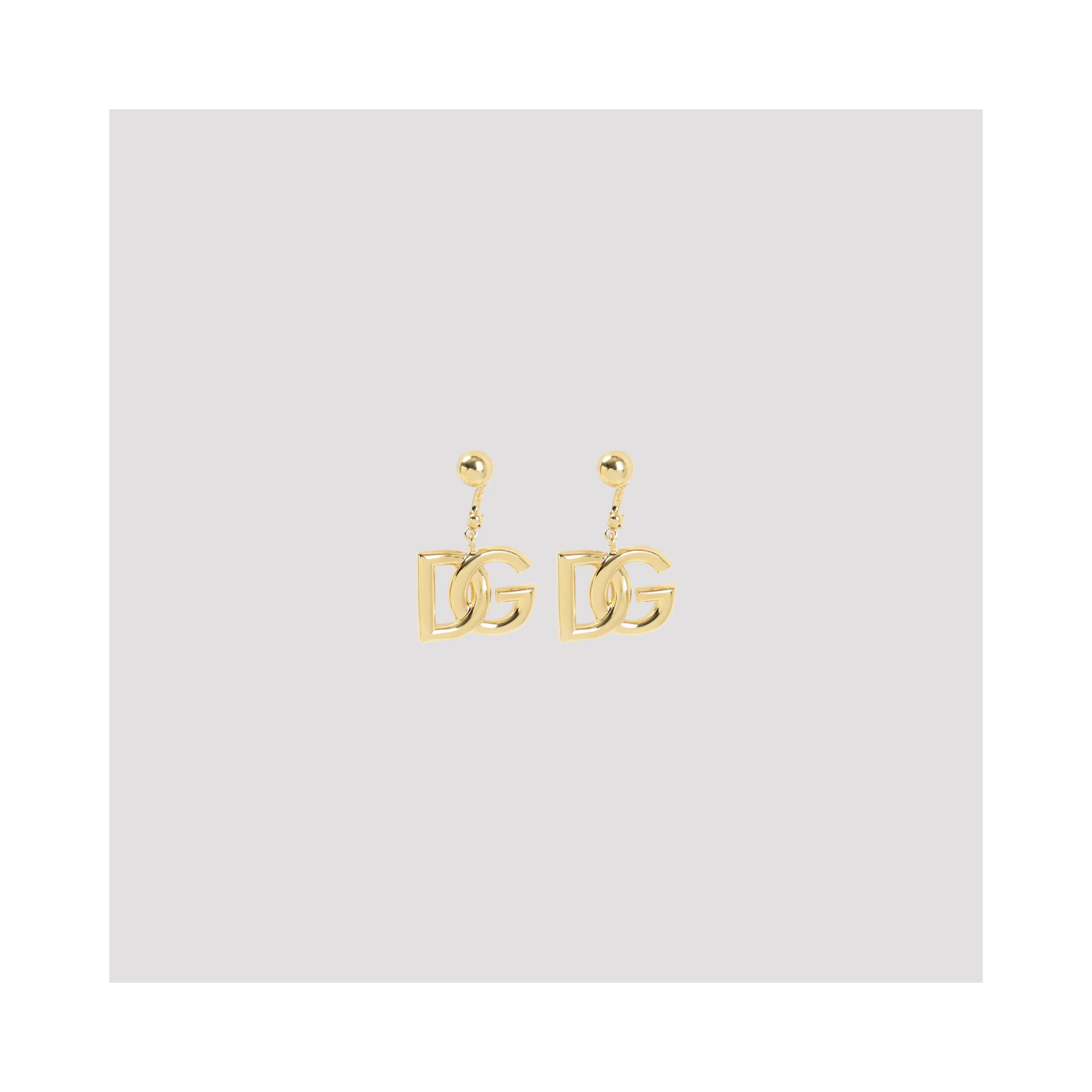 Dolce & Gabbana Golden-tone DG Earrings