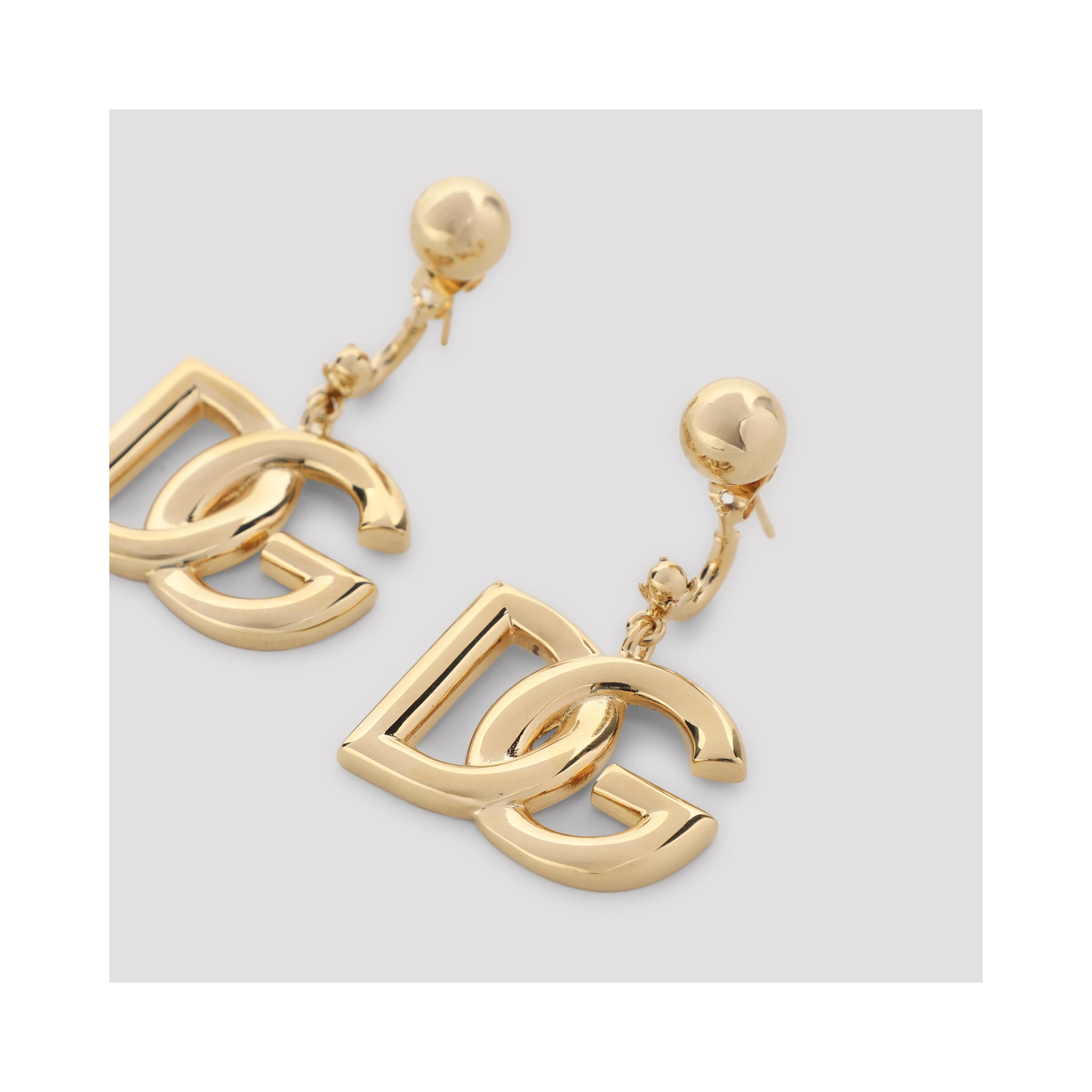 Dolce & Gabbana Golden-tone DG Earrings
