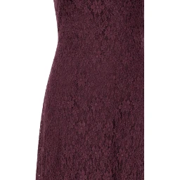 LACE MAXI FLARED DRESS