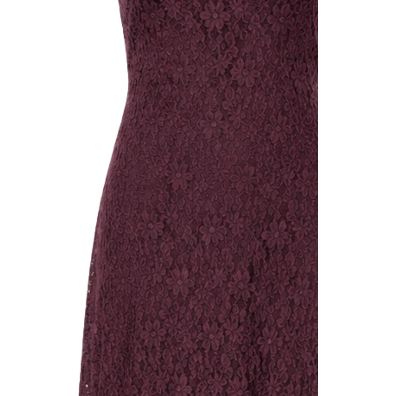 LACE MAXI FLARED DRESS