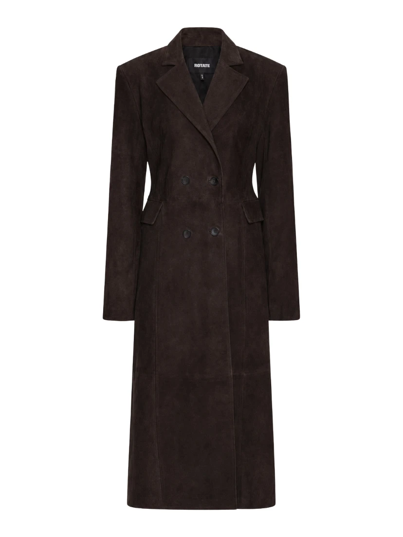 SUEDE LONG COAT