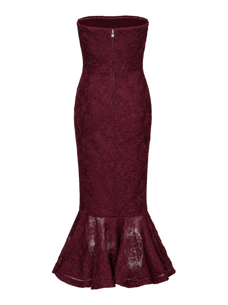 FLOWER MESH FLOUNCE DRESS alternative