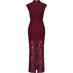 FLOWER MESH MAXI DRESS